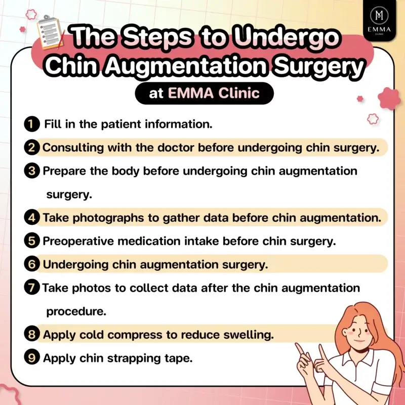 The Steps to Undergo Chin Augmentation Surgery at EMMA Clinic Chin augmentation EMMA CLINIC